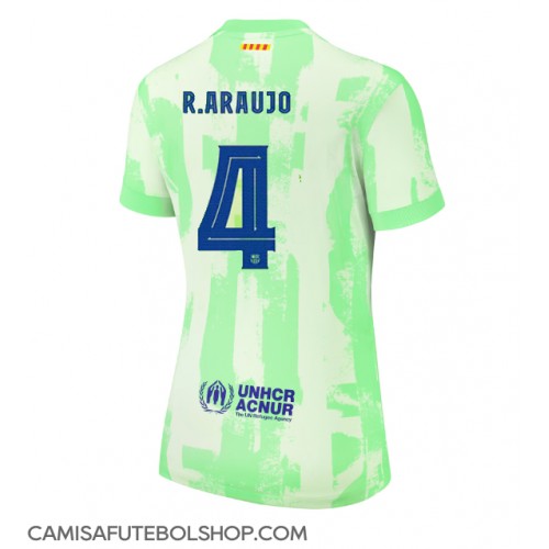 Camisa de time de futebol Barcelona Ronald Araujo #4 Replicas 3º Equipamento Feminina 2024-25 Manga Curta